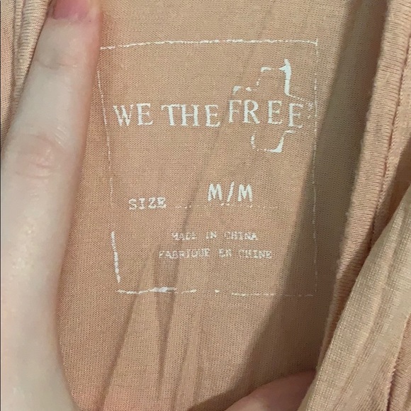 Free People peach and pink flowy tank - Picture 4 of 4